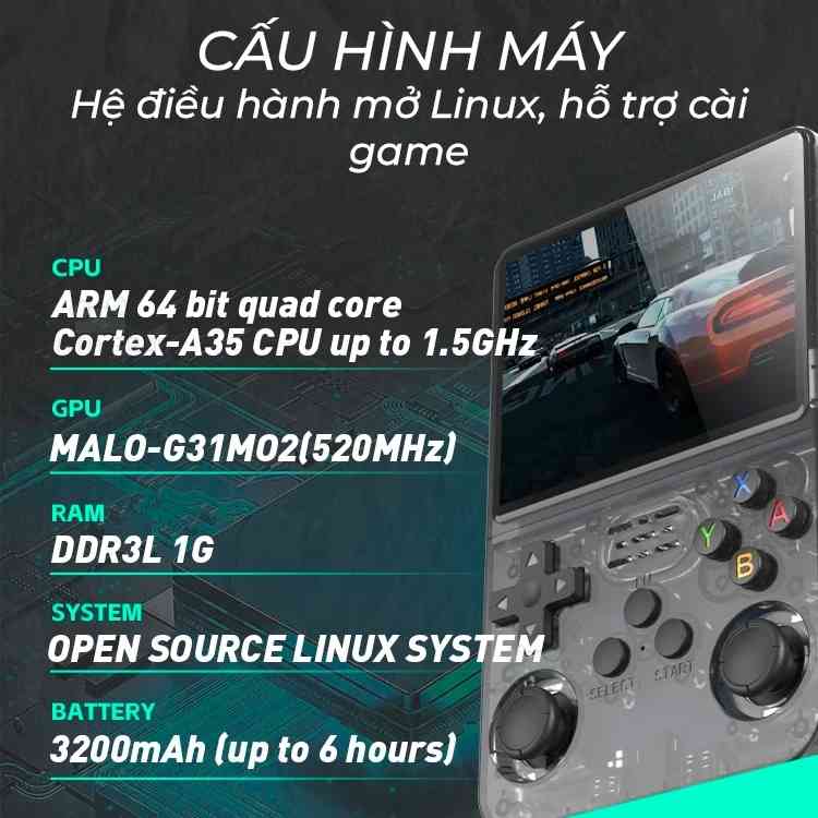 Máy chơi game cầm tay R36S (10) máy chơi game cầm tay r36s