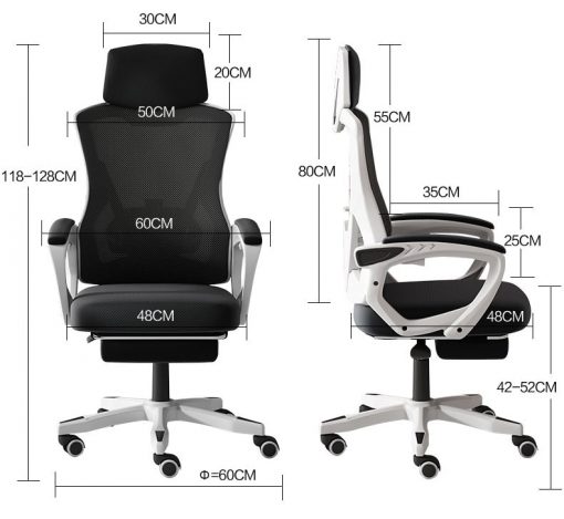 Ghế Công Thái Học Cao Cấp Đen – GCTHDK02