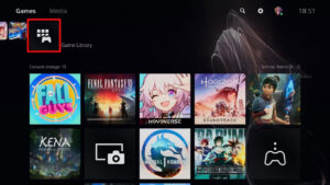 Tab Games Library PS5